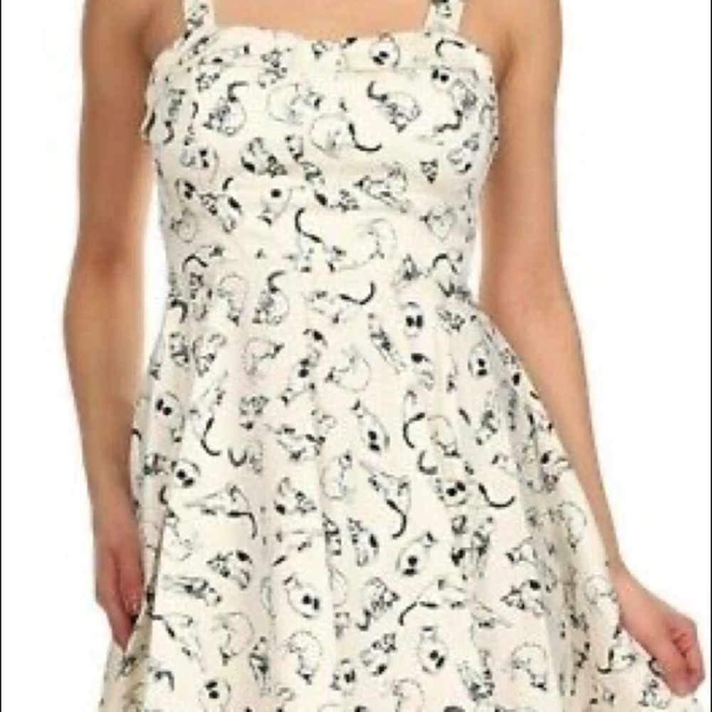 Cat Print Dress